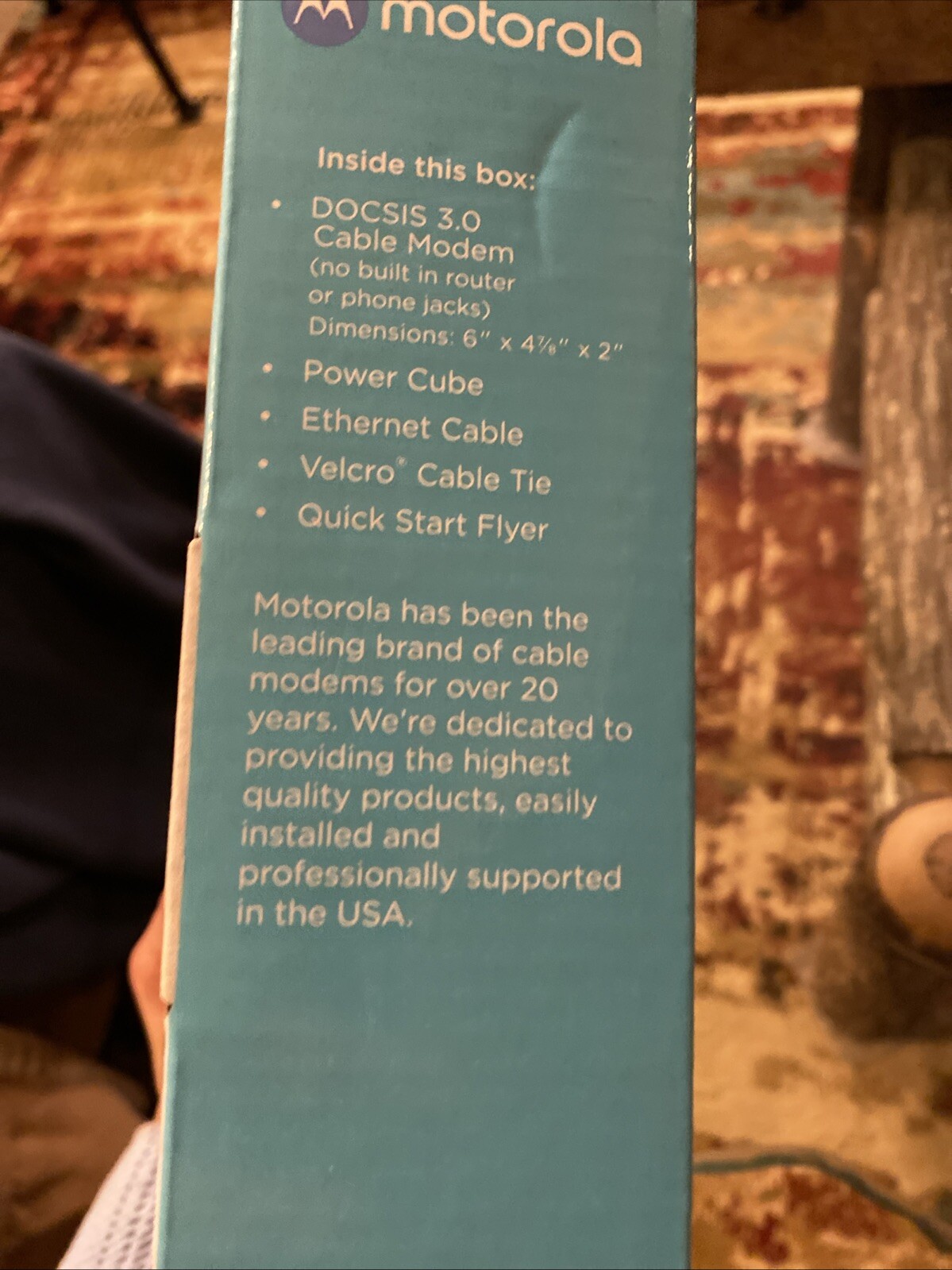 Motorola 8×4 CABLE MODEM Model MB7220 New