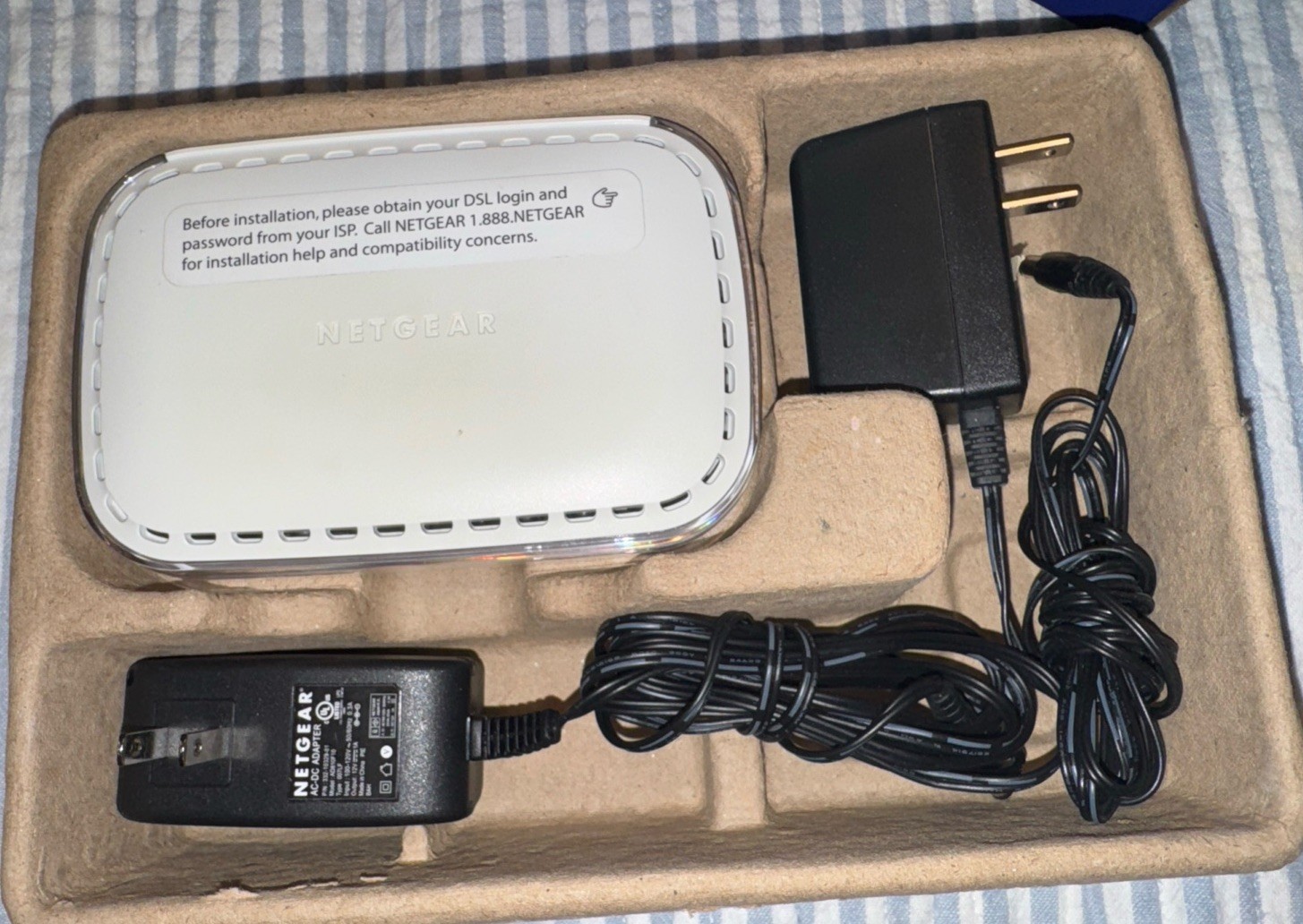Netgear DM111PSPv2 ADSL2+ Modem High-Speed DSL Internet Modem Router