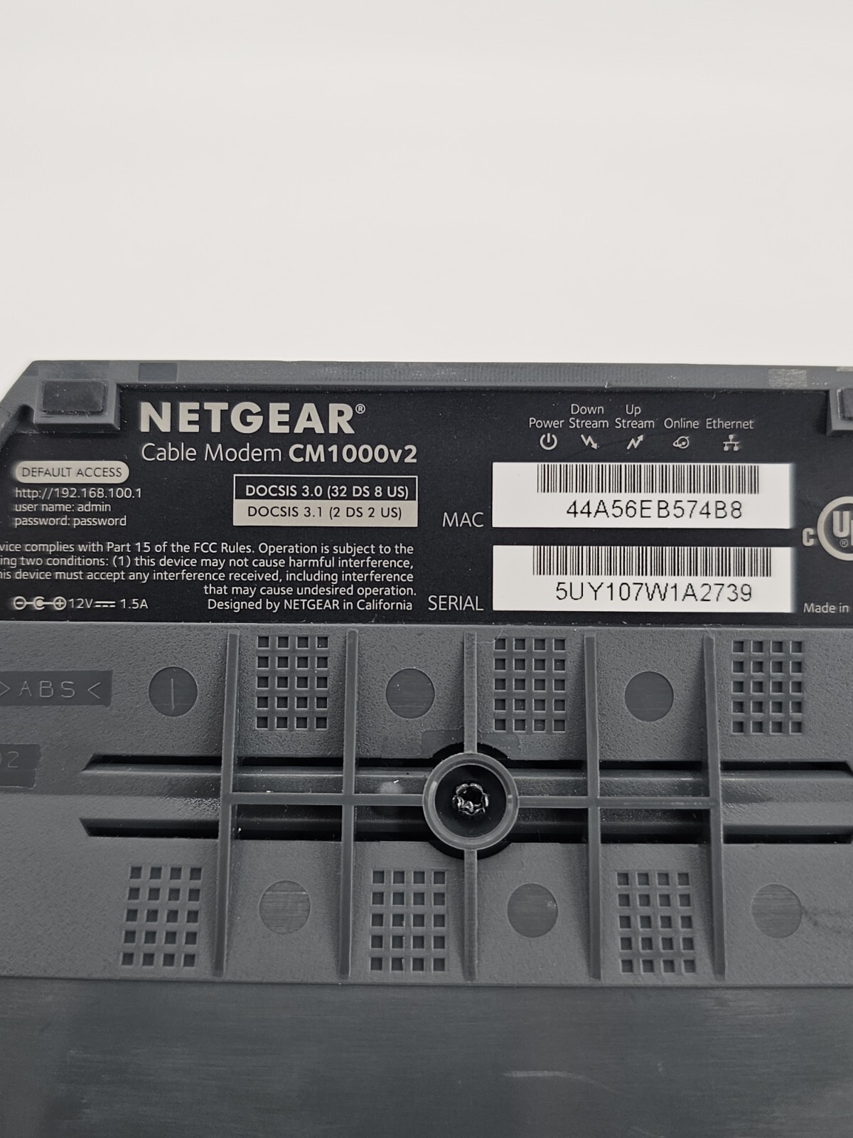 NETGEAR CM1000V2 Nighthawk DOCSIS 3.1 Cable Modem