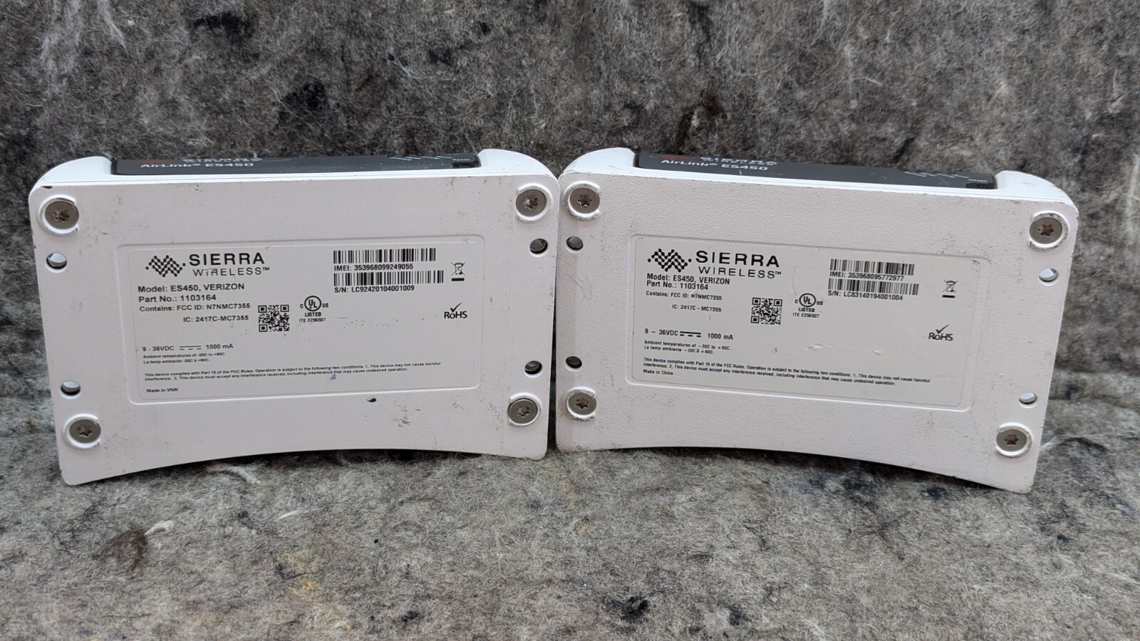 2 x Sierra Wireless Airlink ES450 1102383 Enterprise 4G LTE Gateway – For Parts