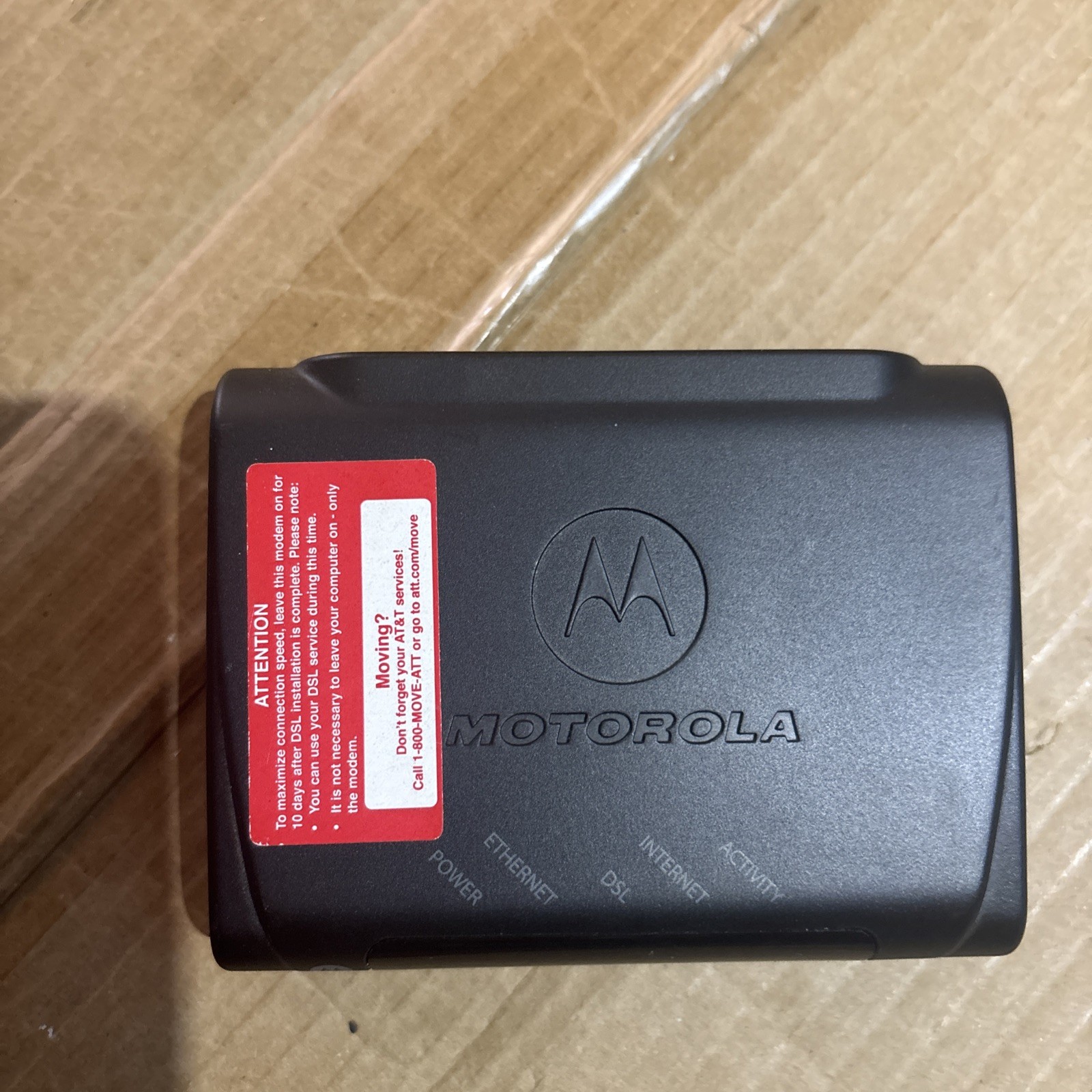 Motorola Modem 12VDC Router w Power Cord Black 2210-02 works