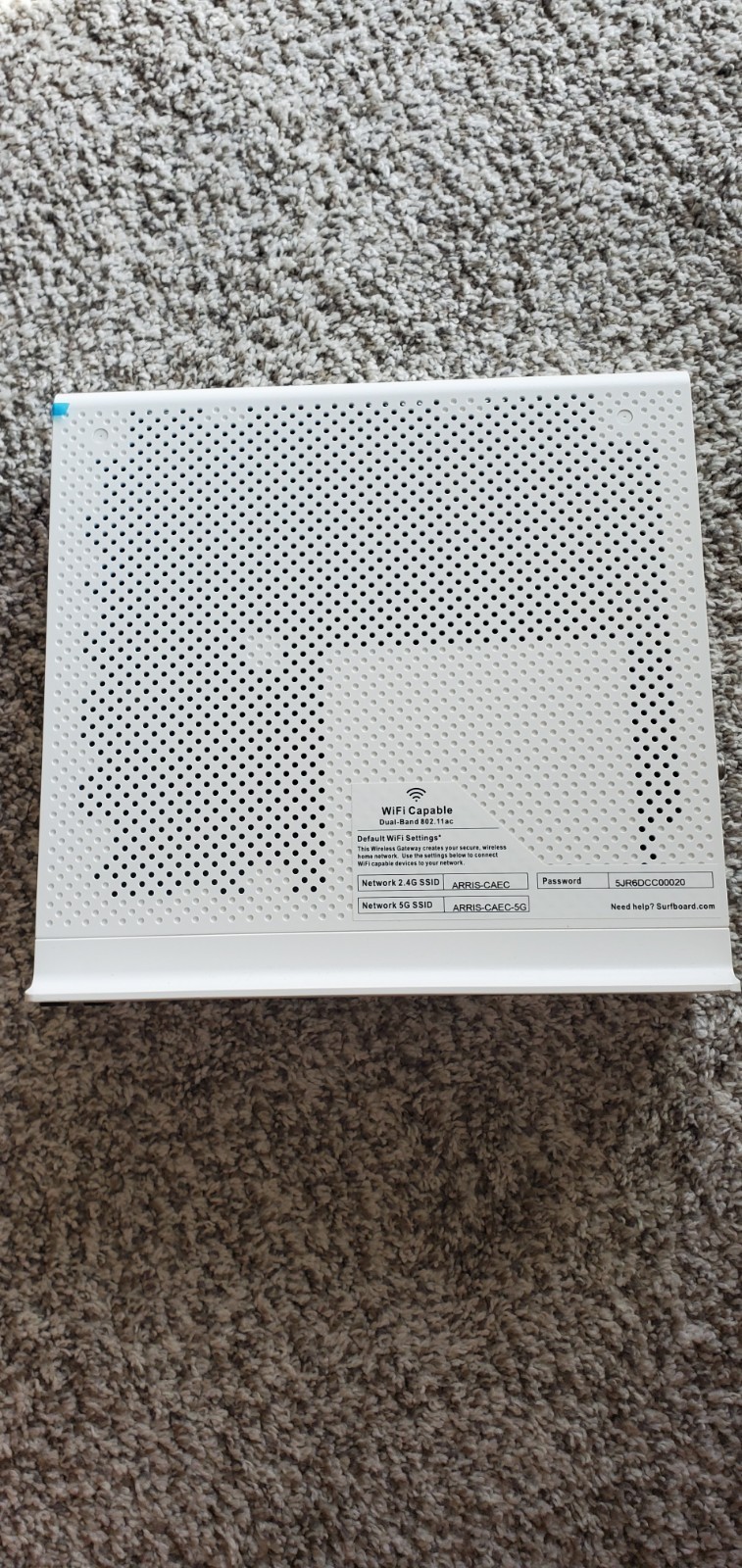 ARRIS SURFboard SVG2482AC DOCSIS 3.0 802.11ac Dual-Band WiFi Modem