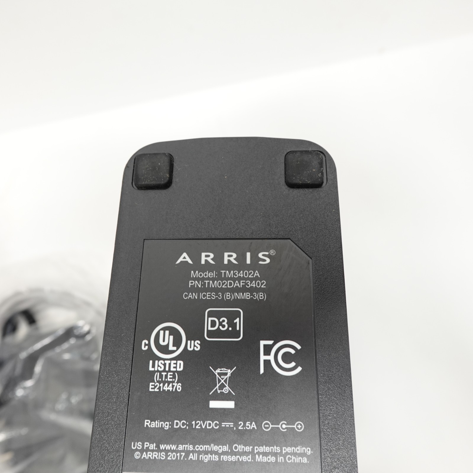 ARRIS Touchstone TM3402A DOCSIS 3.1 Telephony Cable Modem Cox New Open Box