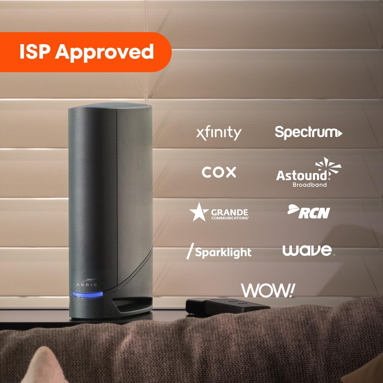 ARRIS CABLE MODEM ROUTER COMBO ~ G34 ~ Fast DOCSIS 3.1 Gigabit WiFi 6 – 1 Gbps