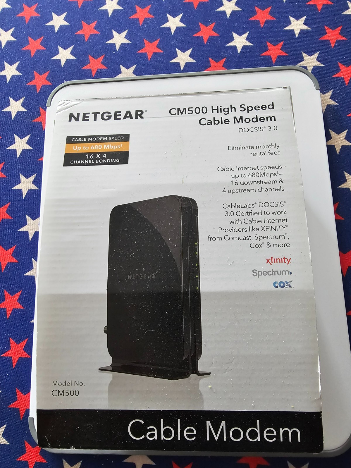 Netgear CM500 High Speed Cable Modem DOCSIS 3.0 16×4 (CM500-1AZNAS) OPEN BOX