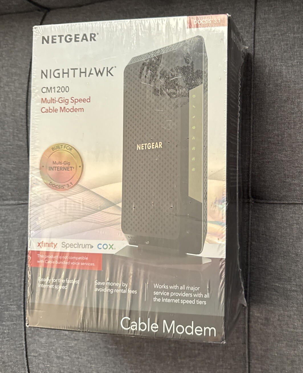 NETGEAR Nighthawk CM1200-100NAS DOCSIS 3.1 Cable Modem