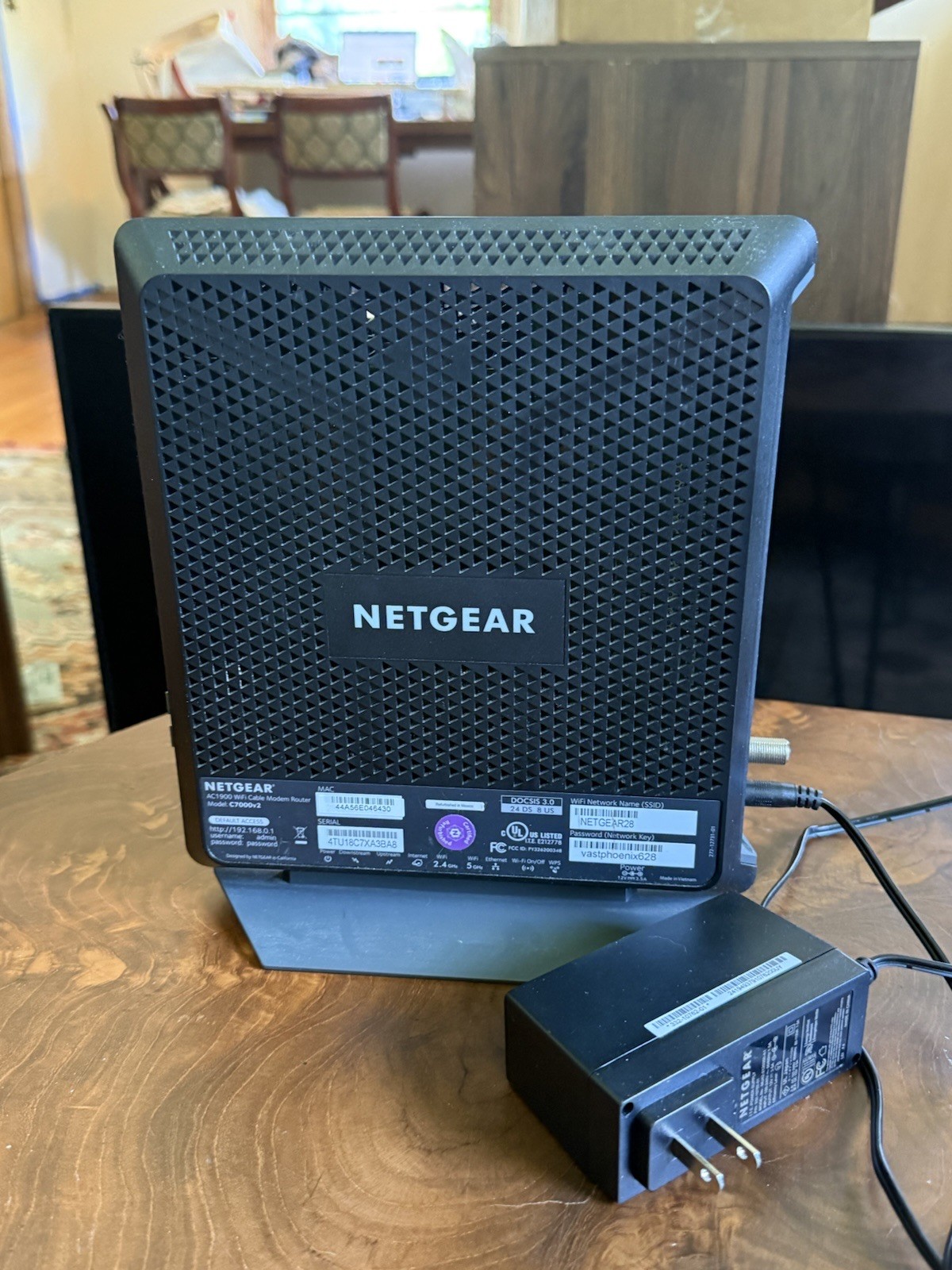 NETGEAR Nighthawk AC1900 Combo WiFi Cable Modem/Router