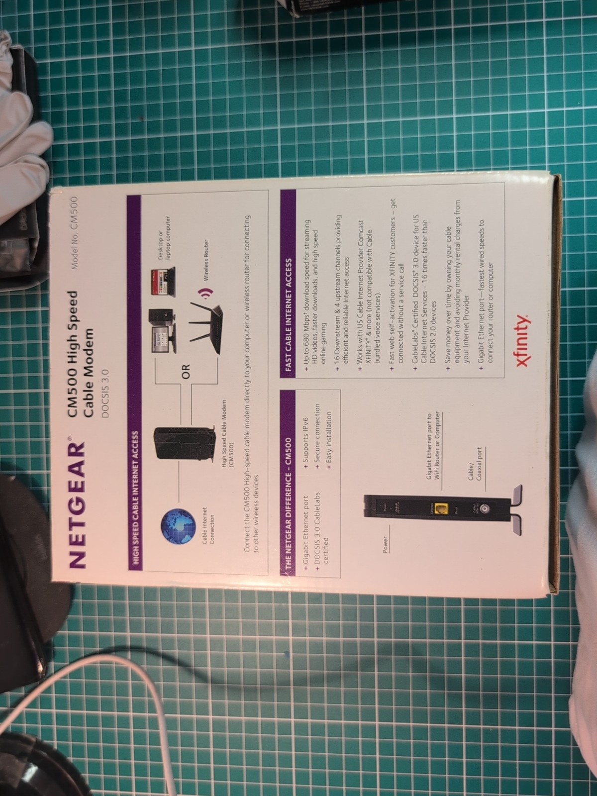NETGEAR CM500 Black Network Security Appliance 680 MBPS CM500100NAS