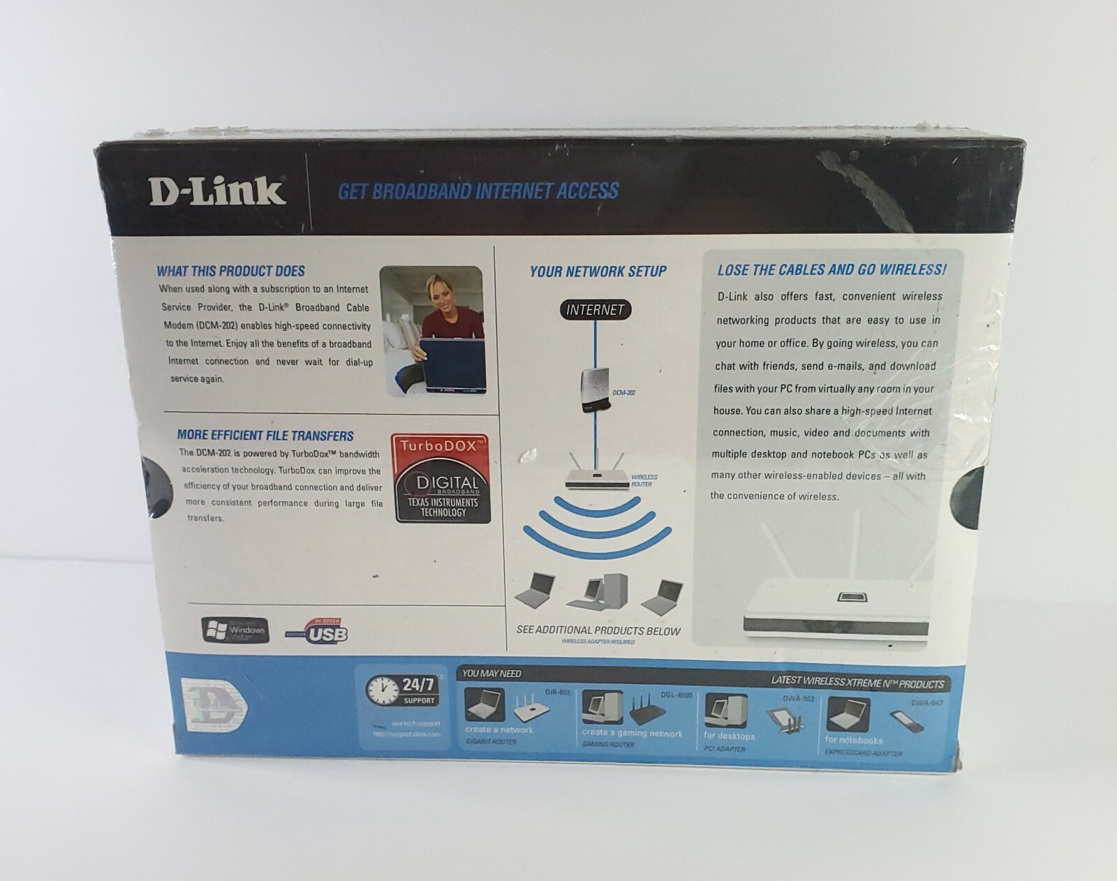 D-Link DCM-202 Broadband Modem (WMM83060)