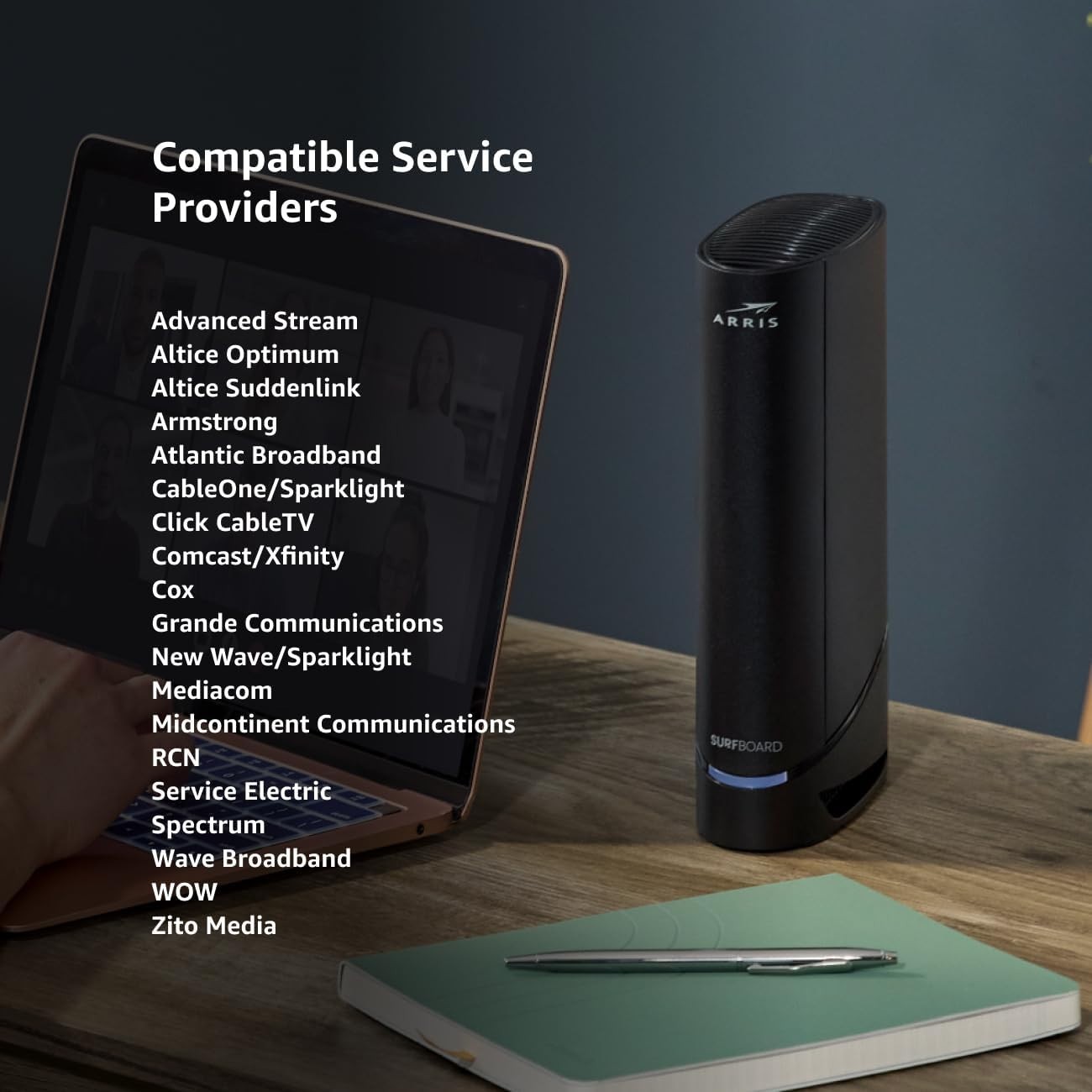 ARRIS SURFboard G20 Cable Modem Router Combo DOCSIS 3.1 WiFi 6 AX3000 Multi-Gig