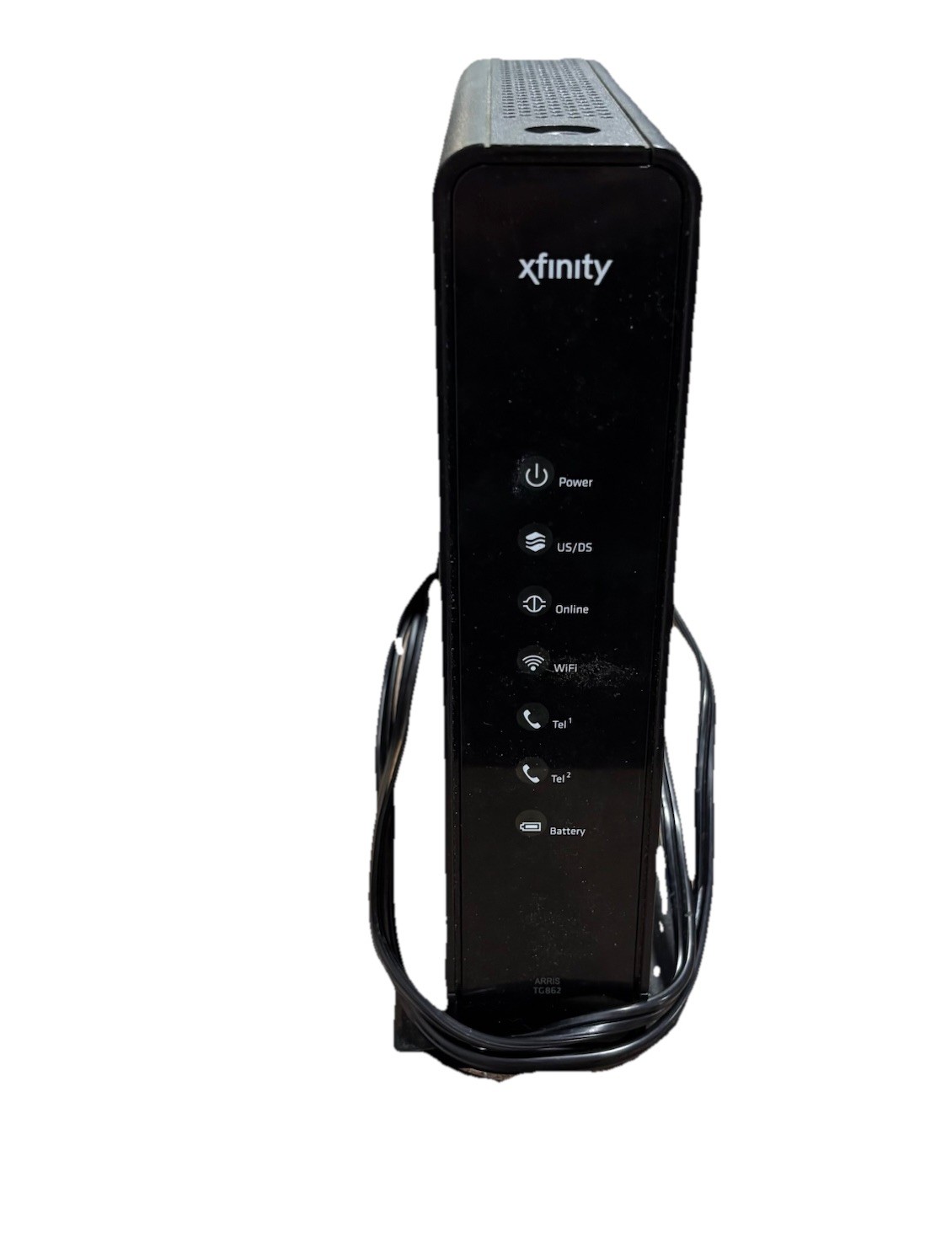 Arris Xfinity TG862G/CT Residential Router Wireless Modem Black + Cord
