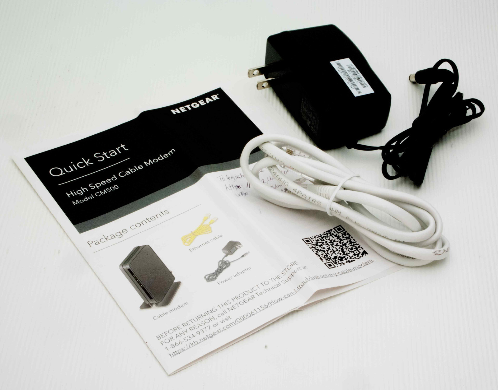 MINT NETGEAR CABLE MODEM CM500 COMPATIBLE ALL PROVIDERS XFI SPECTRUM COX 400MBPS