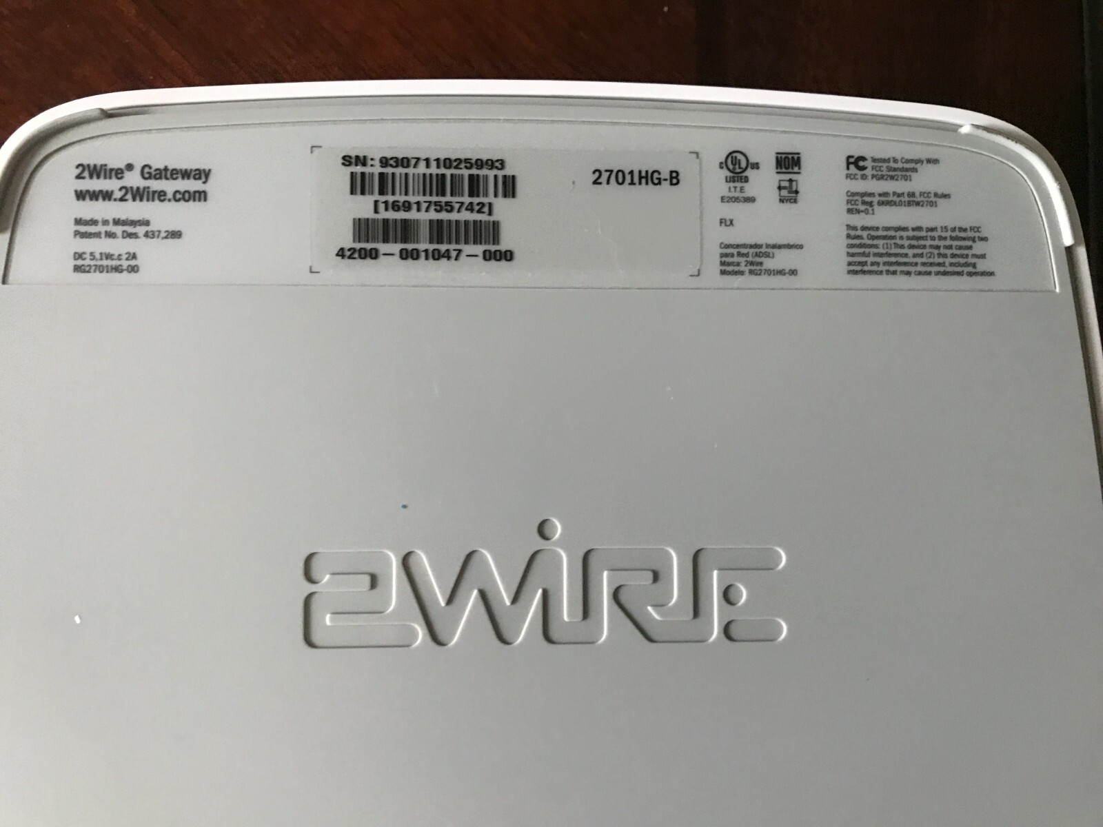AT&T 2-Wire Internet Box with Power Supply