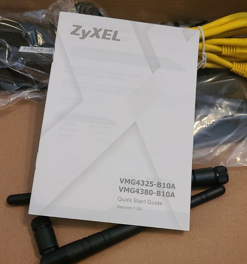 Wireless 4-Port Modem Gigabit Gateway with USB Model VMG4325-B10A (ZyXEL)