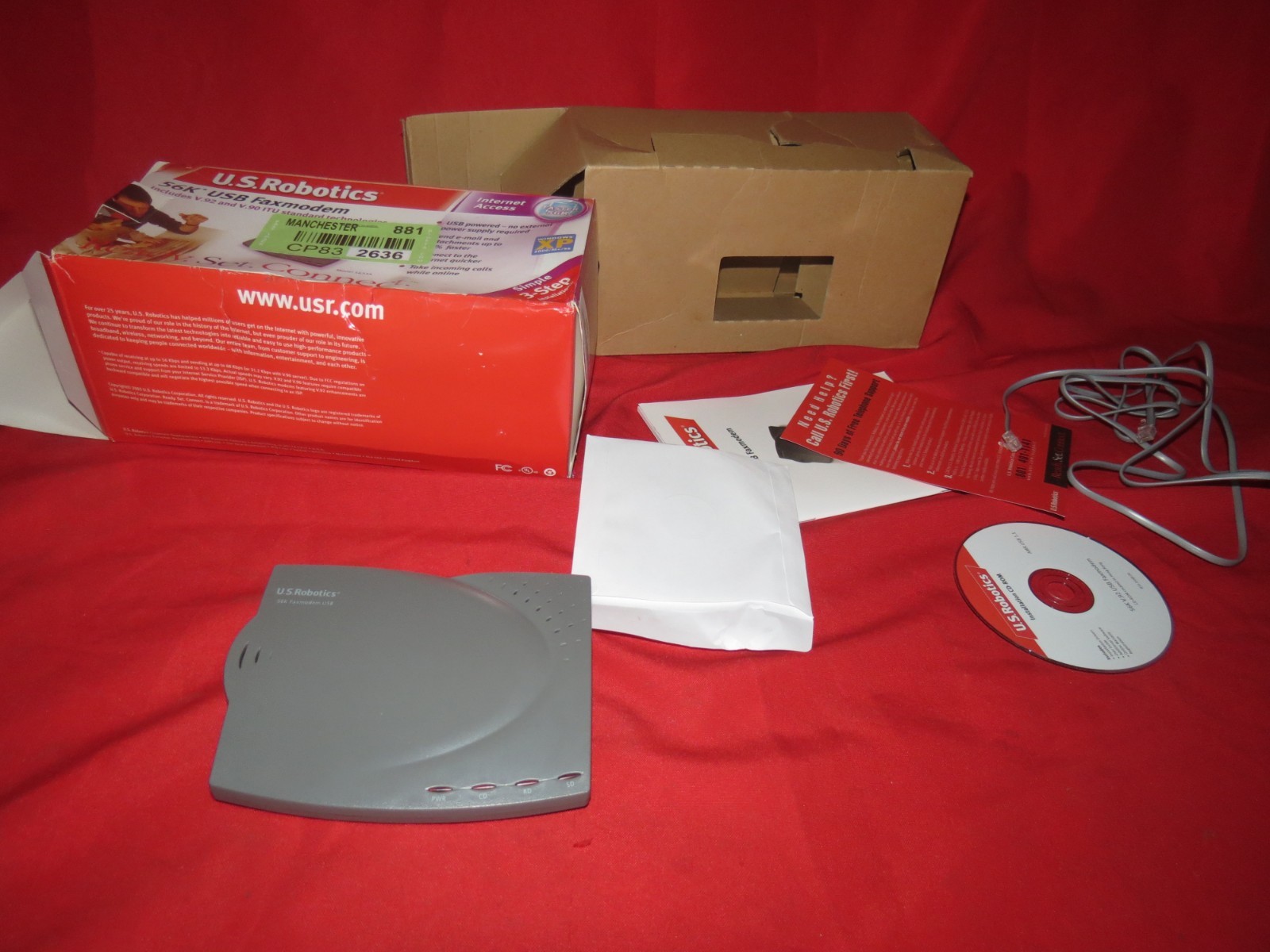U.S. ROBOTICS USR5633A 56K USB Faxmodem