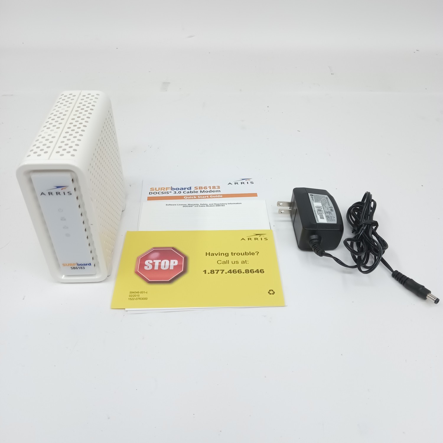 ARRIS SB6183 686 Mbps 16×4 Channels Cable 3.0 Modem, White – Surfboard