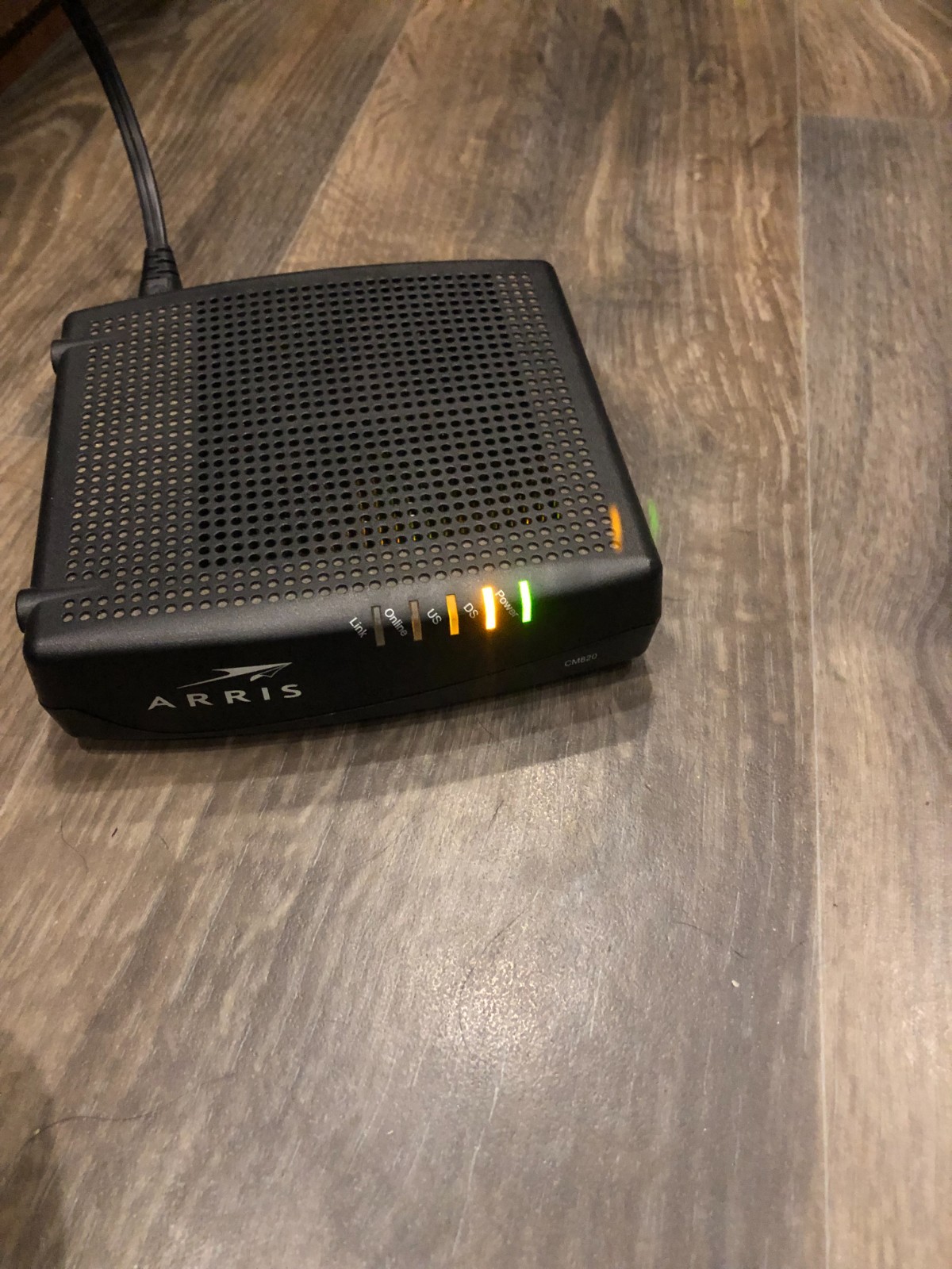 Arris model CM820A Router with power cord | tested and working!