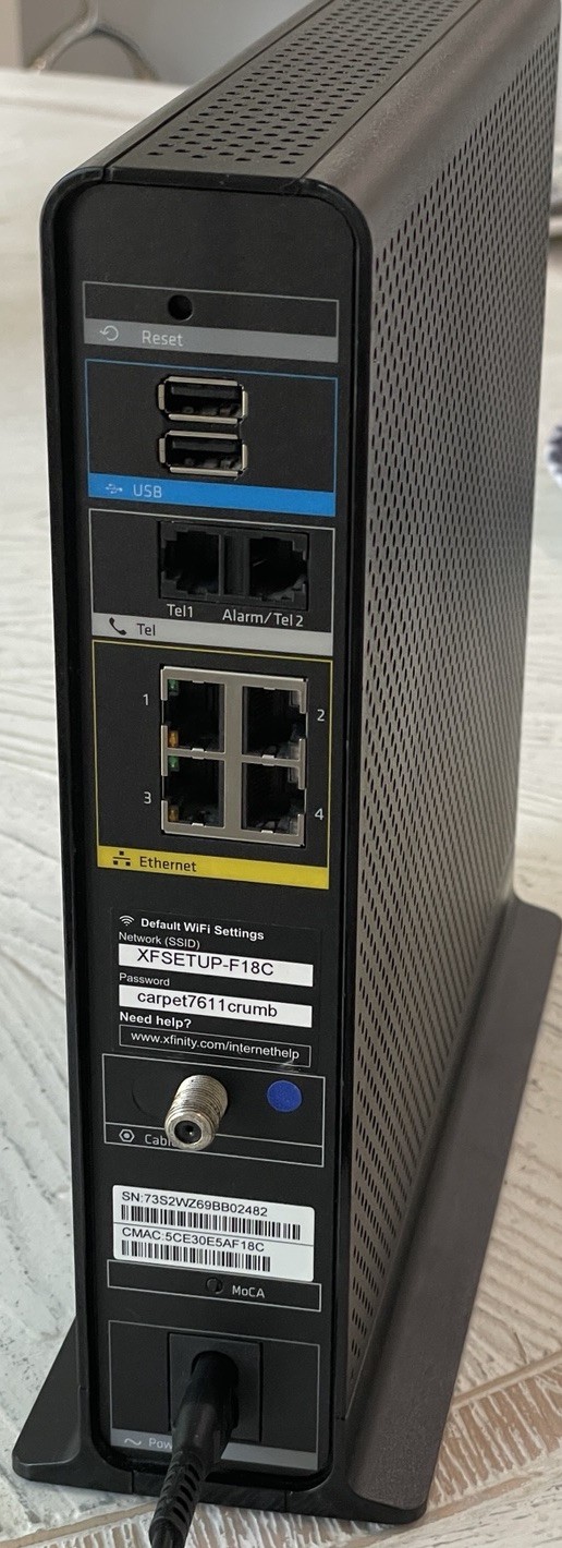 Xfinity Arris TG1682G Dual Band Wireless 802.11ac Router With Power Cord Works