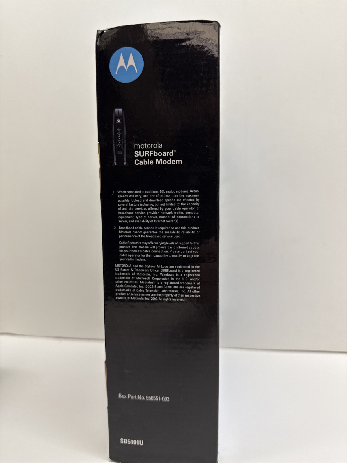 Motorola SURFboard Cable Modem SB5101U With Box – As Is – Tested For Power