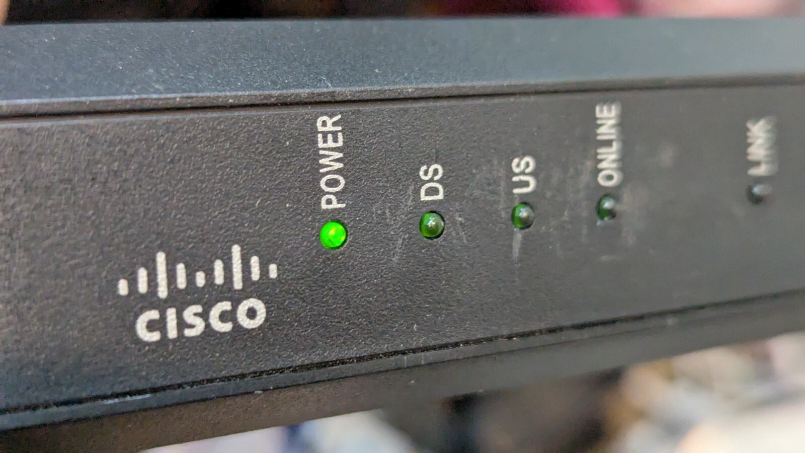 Cisco DPC3010 DOCSIS 3.0 Cable Modem w/ powerCord, Cat6 Ethernet Cable