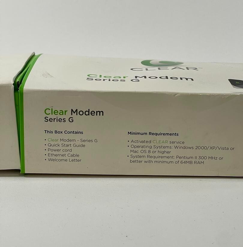 Clear Modem Series G New in Box