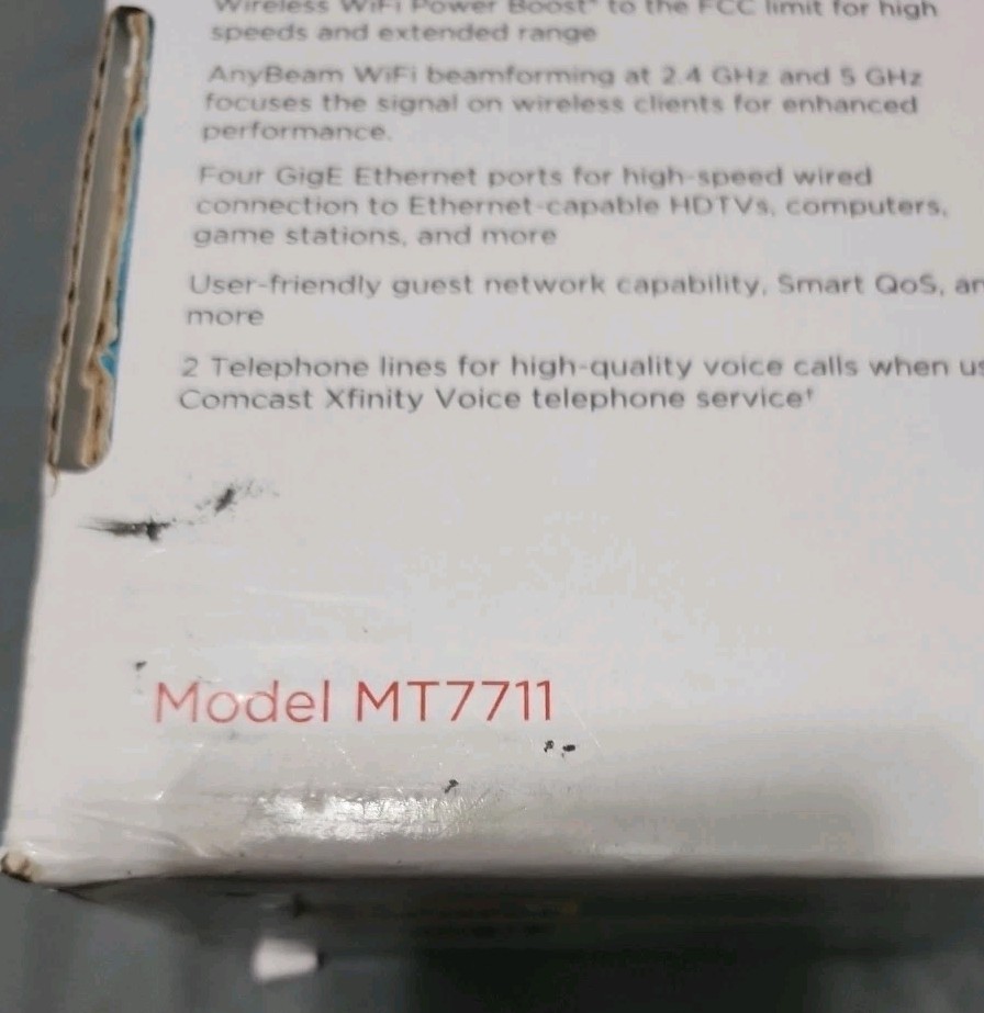 Motorola 24×8 Cable Modem + AC1900 WiFi Router + 2 Phone Line for Xfinity MT7711