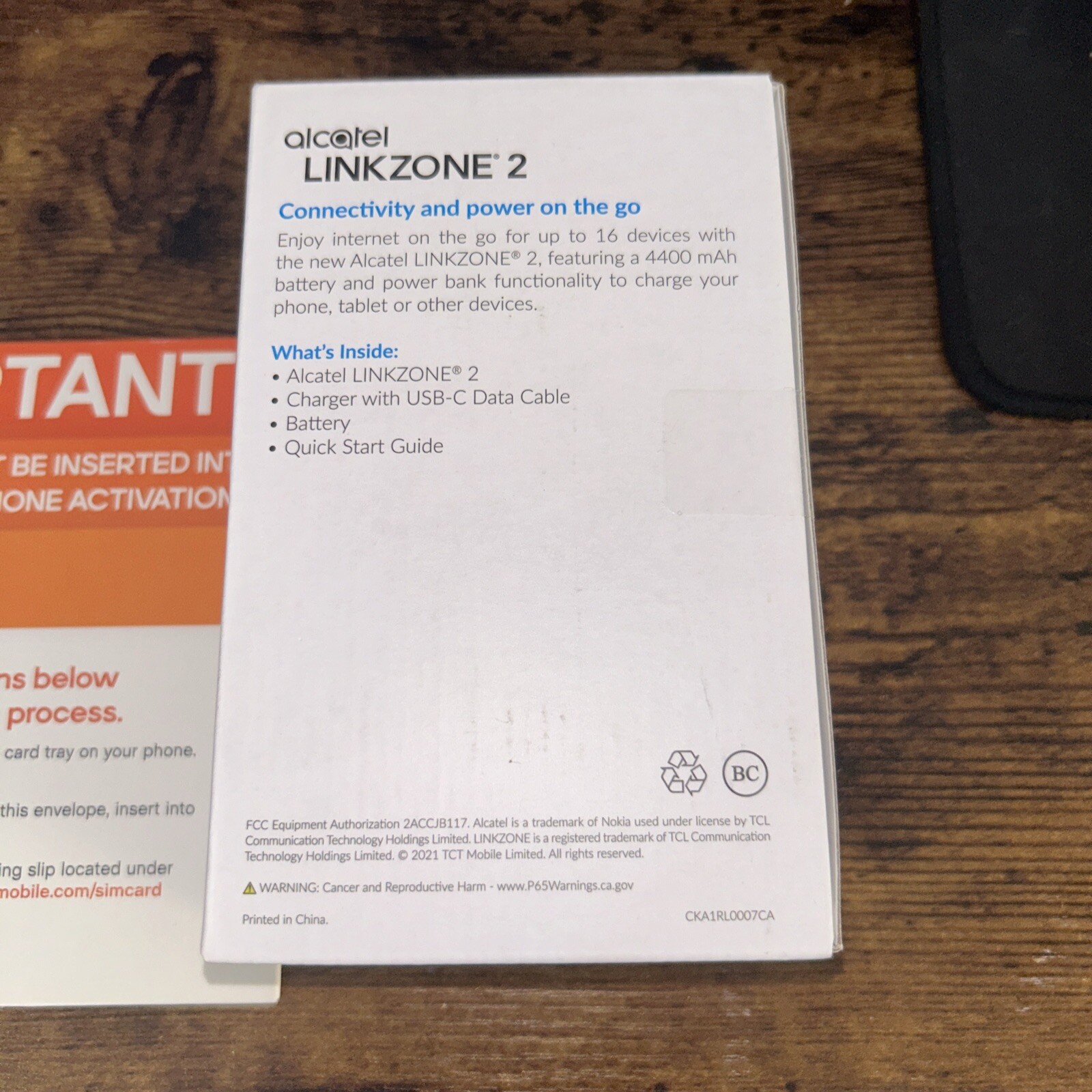 (NEW) Alcatel MW41TM Wi-Fi Hotspot Modem (BOOST MOBILE)