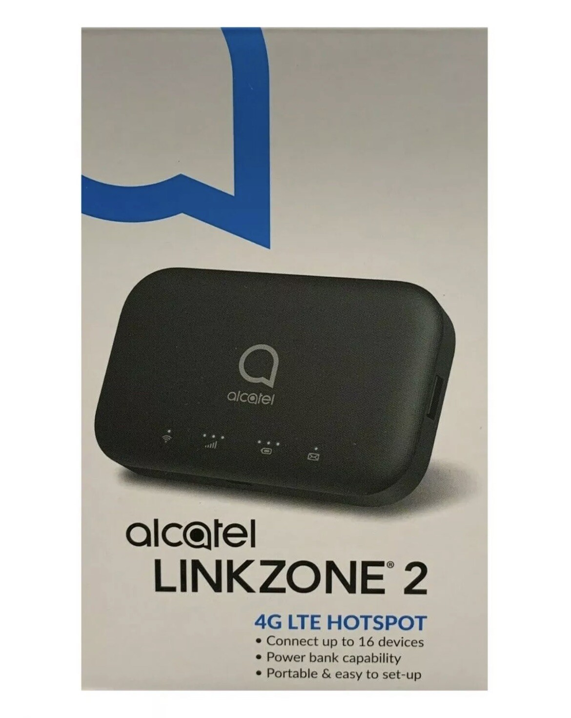 Alcatel Linkzone 2 Mobile WiFi Hotspot Modem 4G LTE Powerbank Boost Mobile