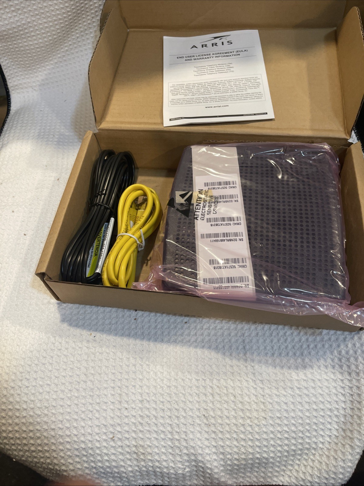 Arris D3.0 Cable Modem Model CM820A/NA, New, CMAC