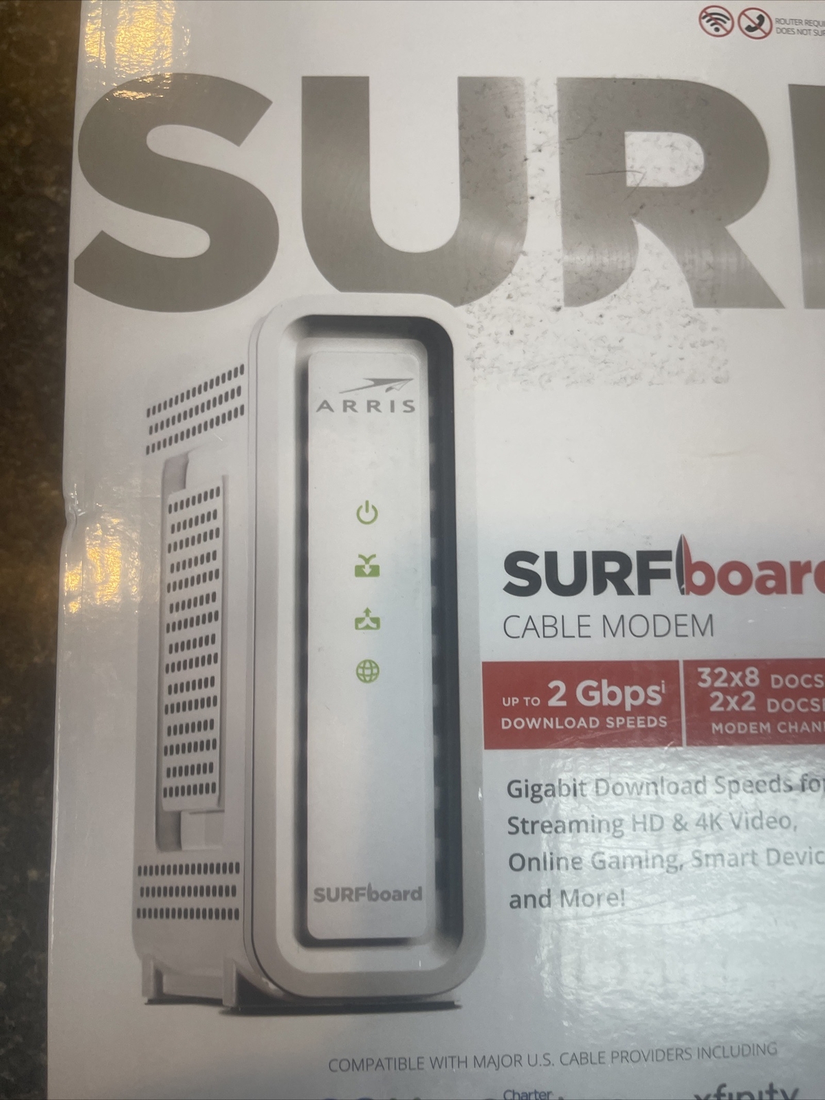 ARRIS SB8200 Surfboard DOCSIS 3.1 Cable Modem – NEW Open Box By ARRIS