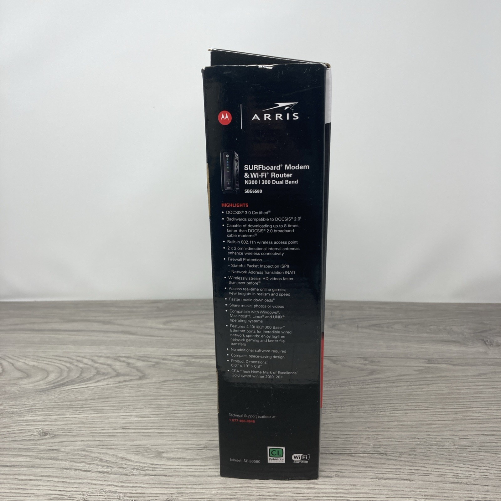 Motorola ARRIS SURFboard SBG6580 DOCSIS 3.0 Cable Modem Wi-Fi Router & Adapter