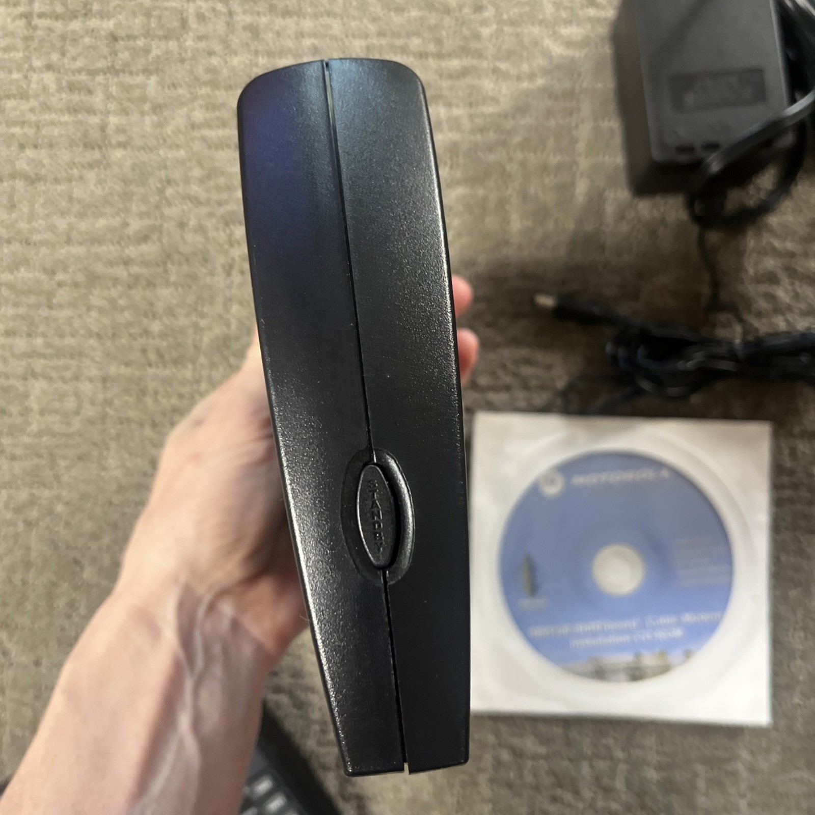 Motorola SB5120 SurfBoard Cable Modem Power Cord Installation CD-ROM
