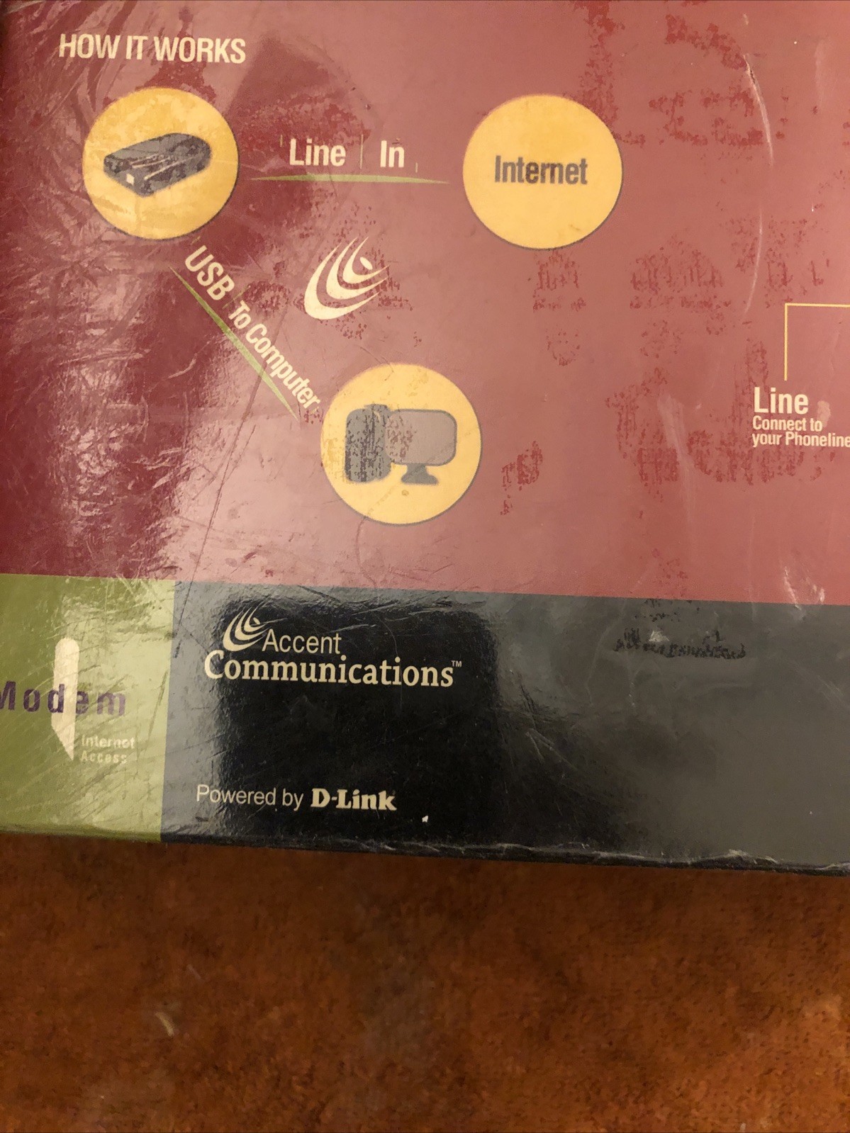 NIB ACCENT COMMUNICATIONS USB V.92 56K ANALOG CONNECTION USB OD-EMU-100