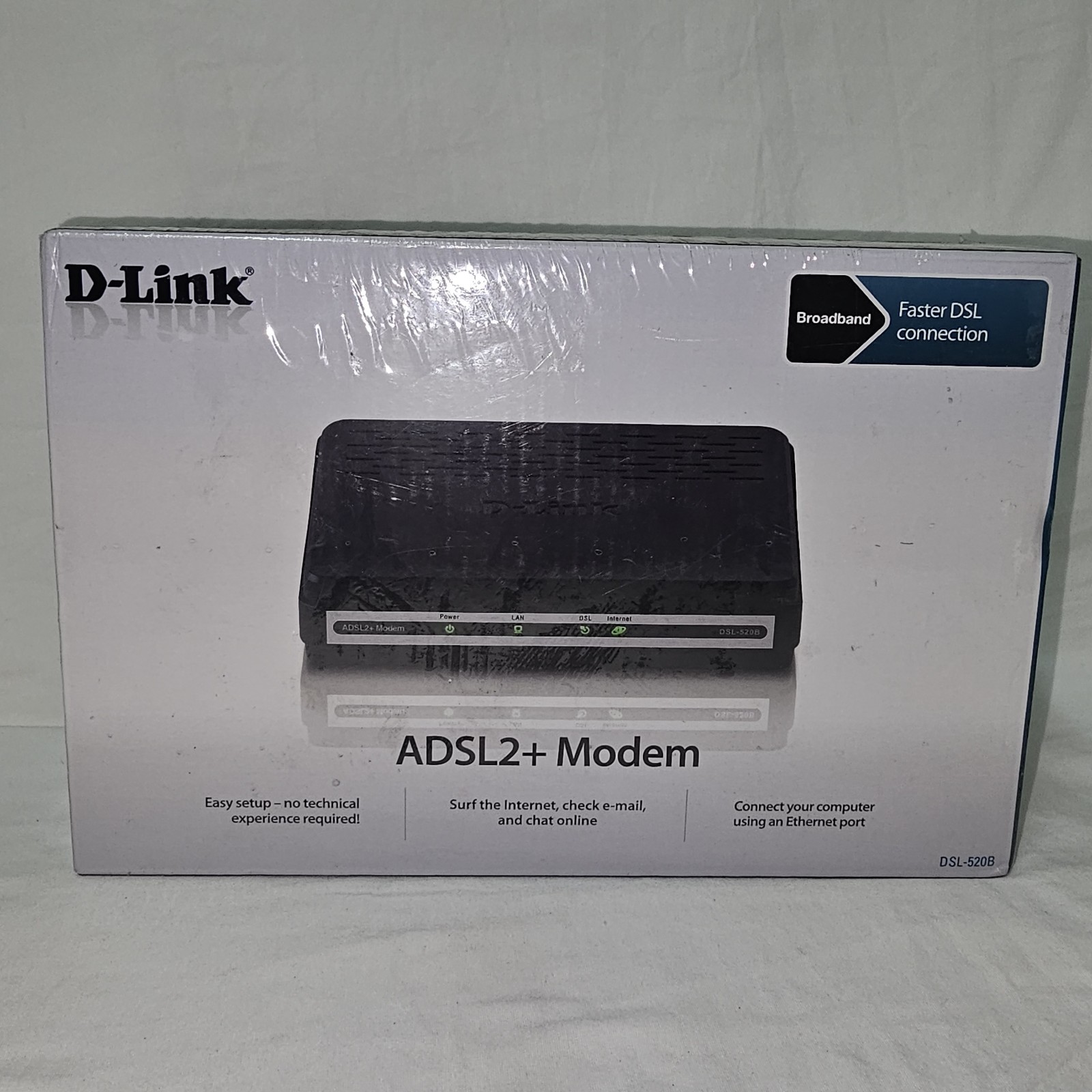 D-Link ADSL2+ Modem-DSL-520B Broadband. T-89