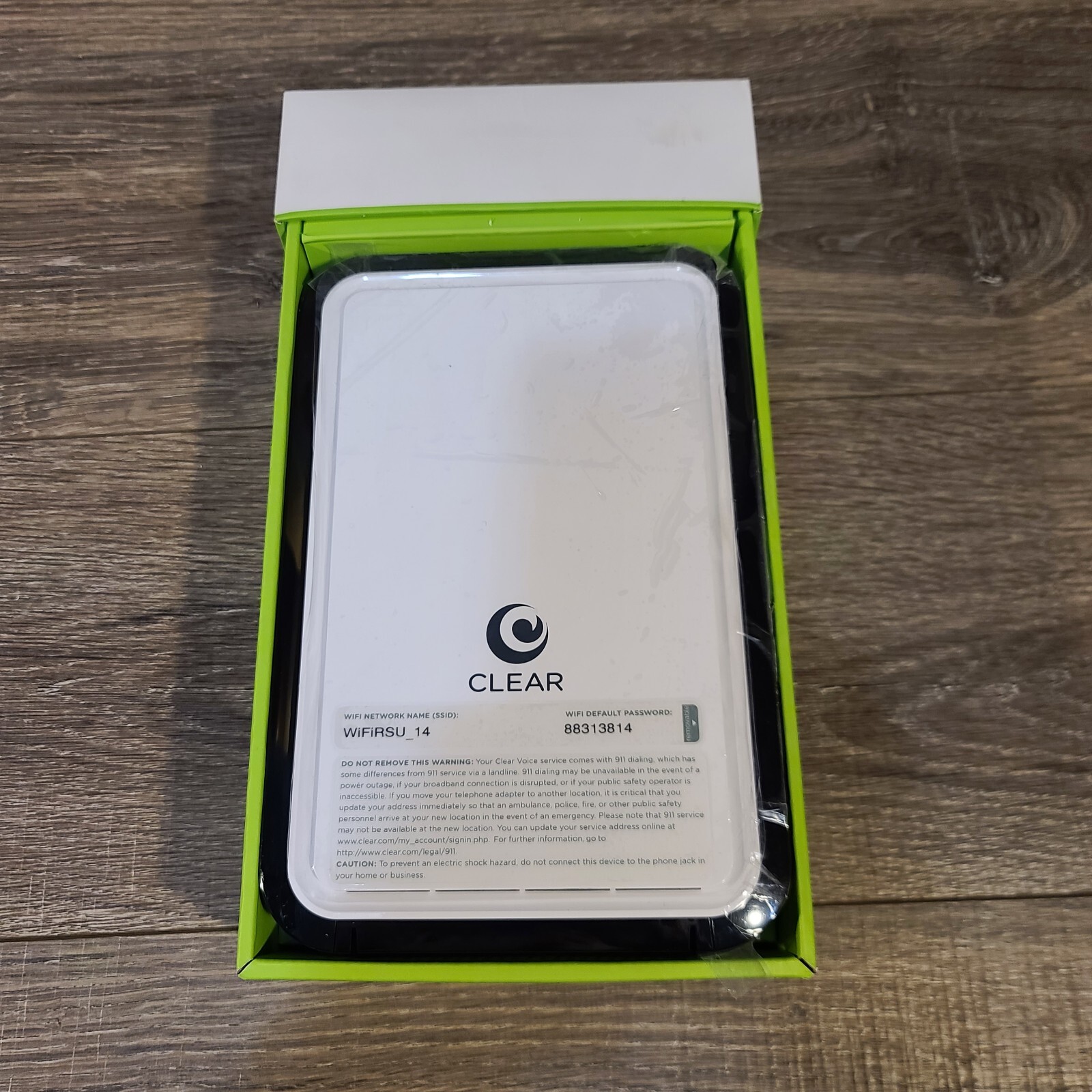 Clear Modem With Wifi Model# WIXFBR-117 Used In Box