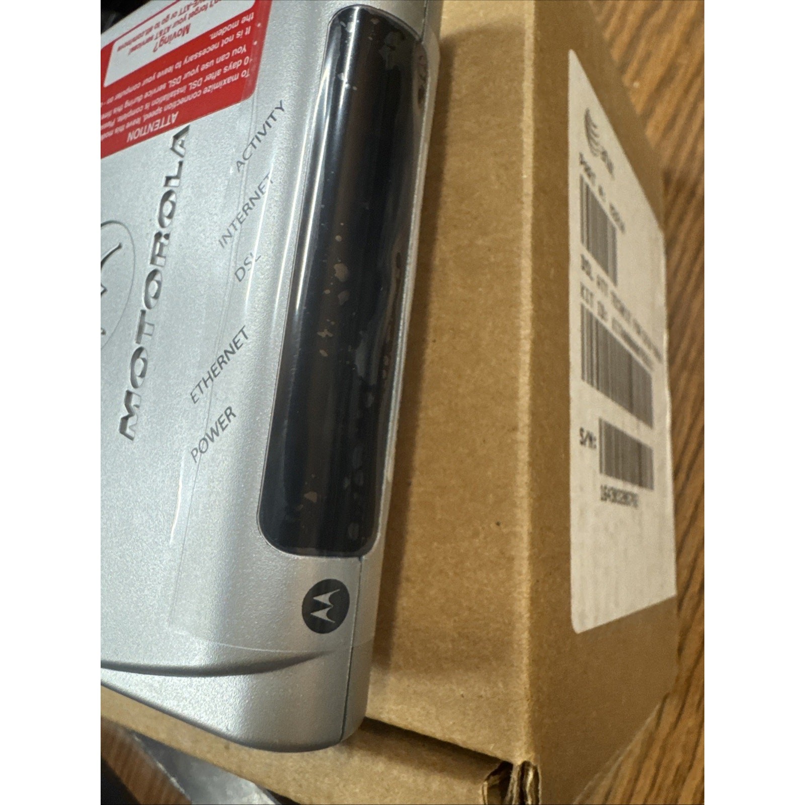 Motorola DSL Modem MSTATEA 2210 02 1022 AT&T High Speed ethernet Geof9