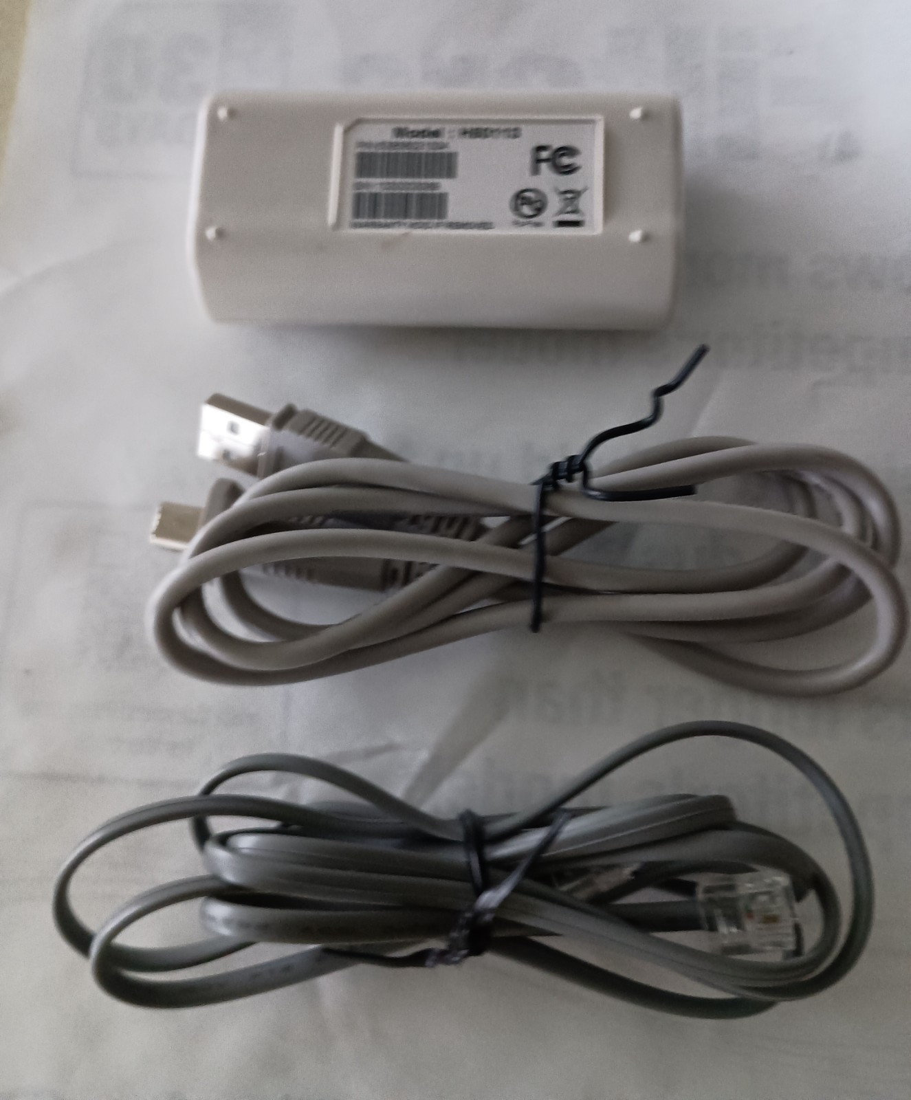 Up for sale is a pre-owned HiRO H50113 V.92 56K External USB Data/Fax/Voice Mode