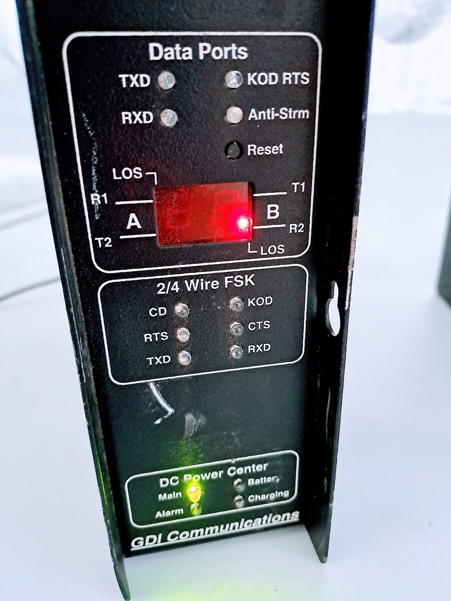 Lot of 2 GDI Communications FDM-FSK Fiber Optic Modem