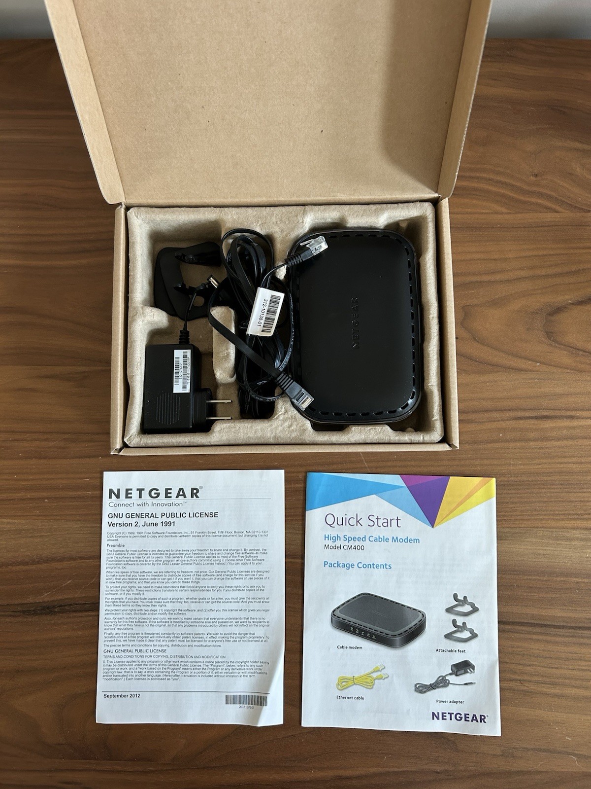 Netgear High Speed DOCSIS 3.0 Cable Modem Xfinity-Time Warner CM400AZNA/5
