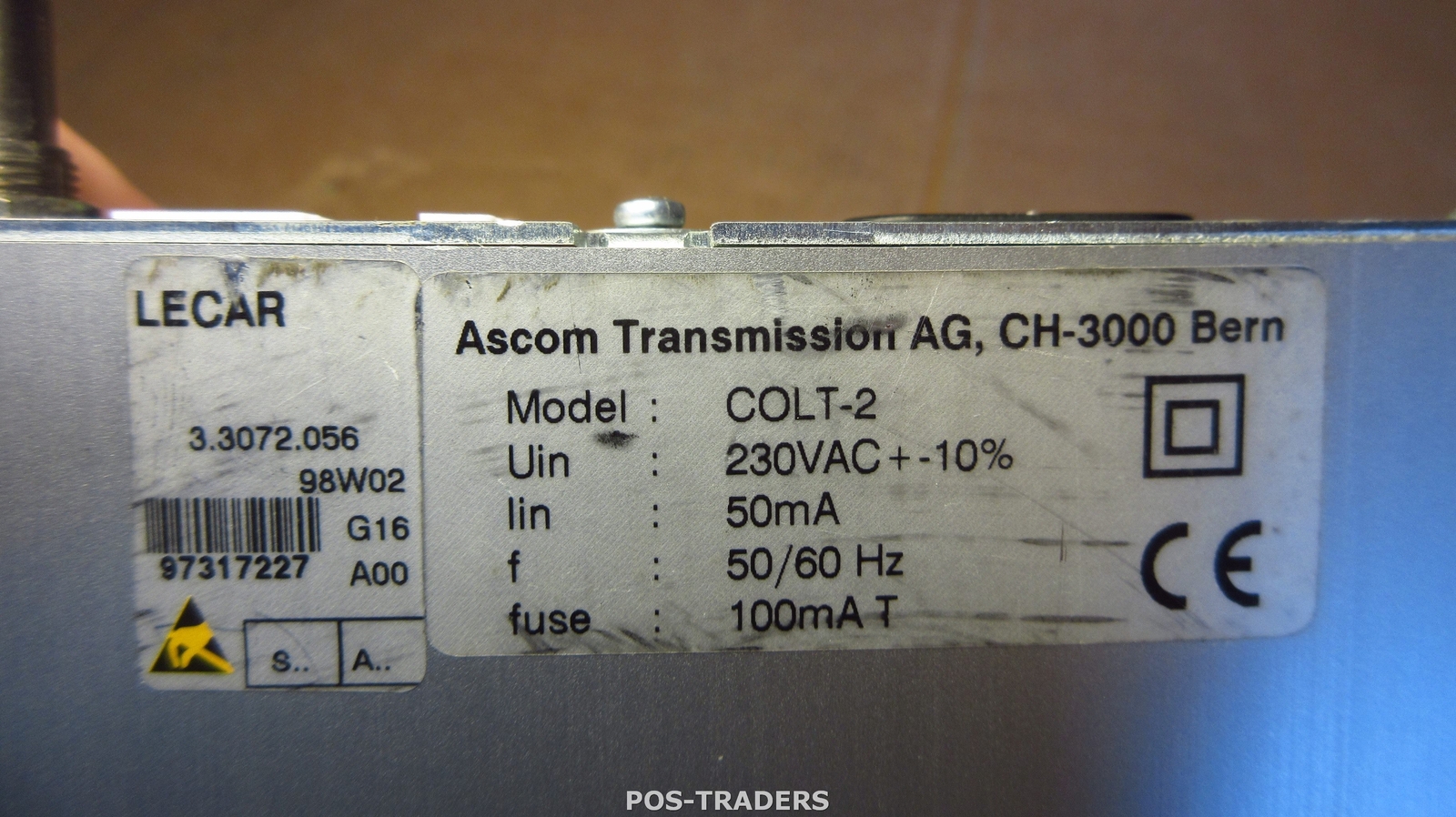 ASCOM CH-3000 COLT-2 HDSL Lecar Desktop Unit E1 120771 – Incl G.703 module