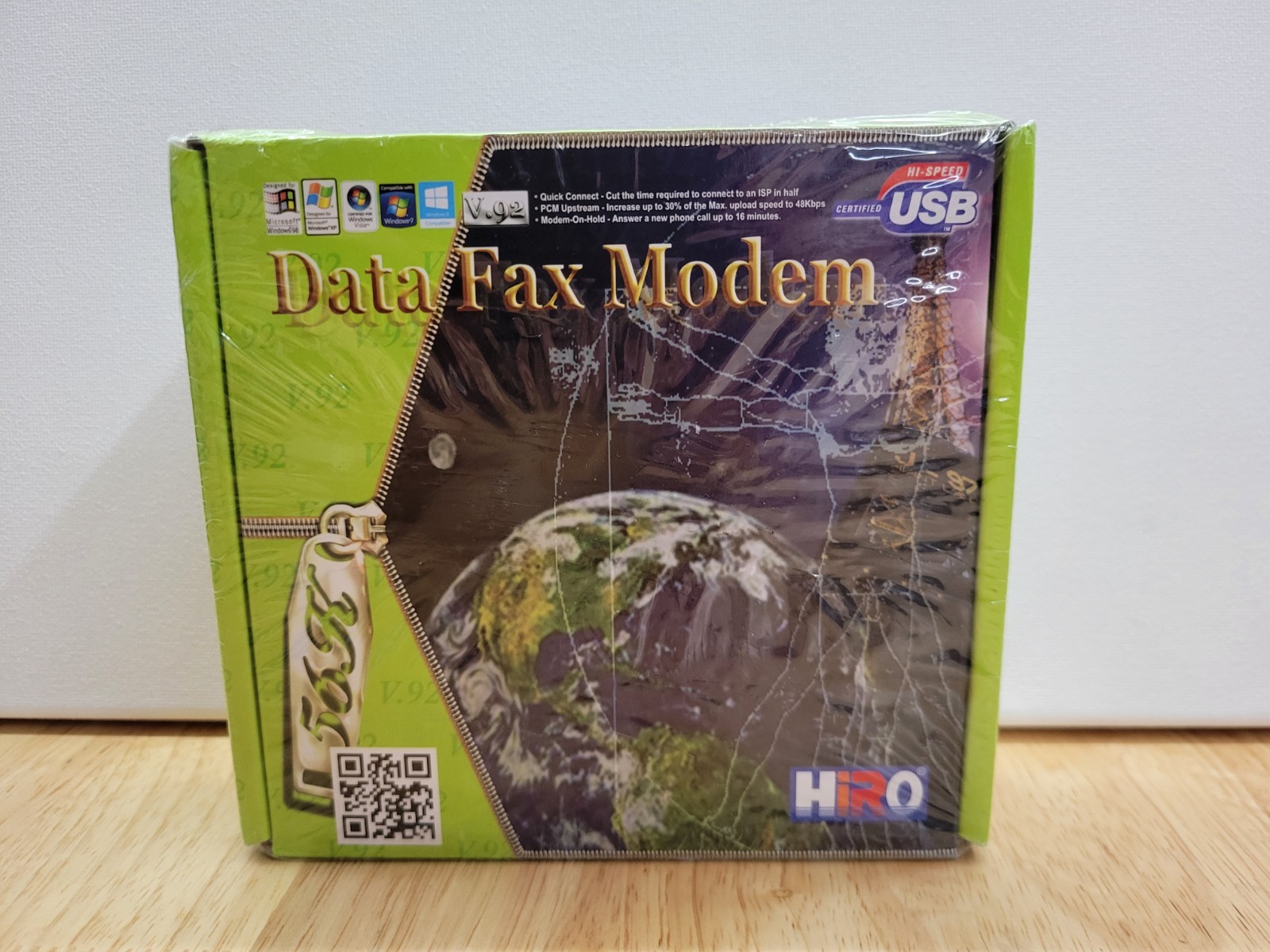 NEW SEALED HiRO H50113 V.92 56K USB External Data Fax Modem – Windows 10/11