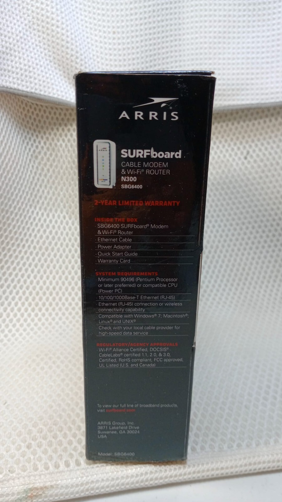 Motorola Arris SURFboard Modem & Wi-Fi Router N300 SBG6400