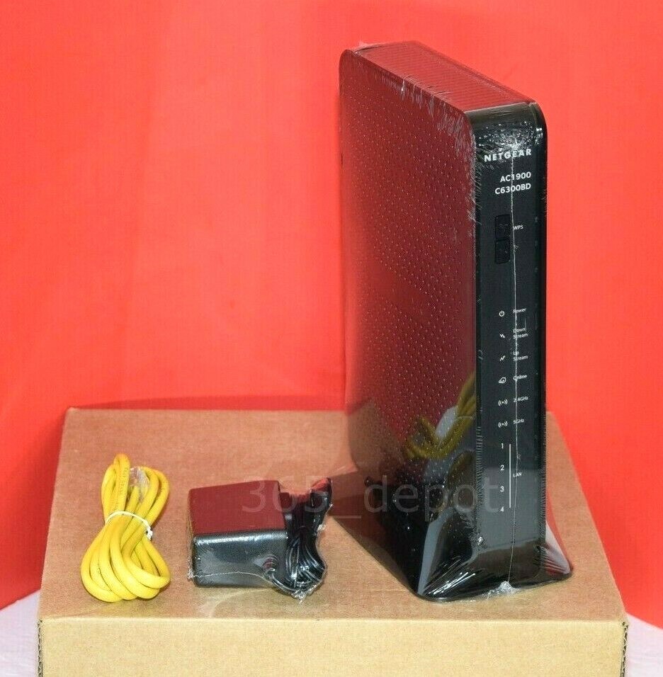NETGEAR C6300BD AC1900 DOCSIS 3.0 Cable Modem WiFi Router Comcast Xfinity WOW