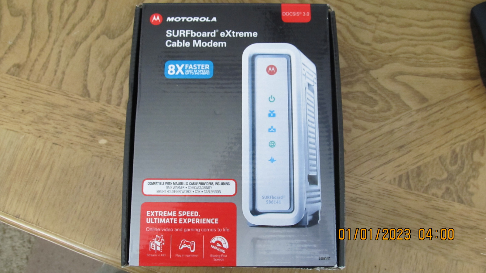 Motorola ARRIS SURFboard SB6141 Docsis 3.0 Cable Modem 400 Series tested