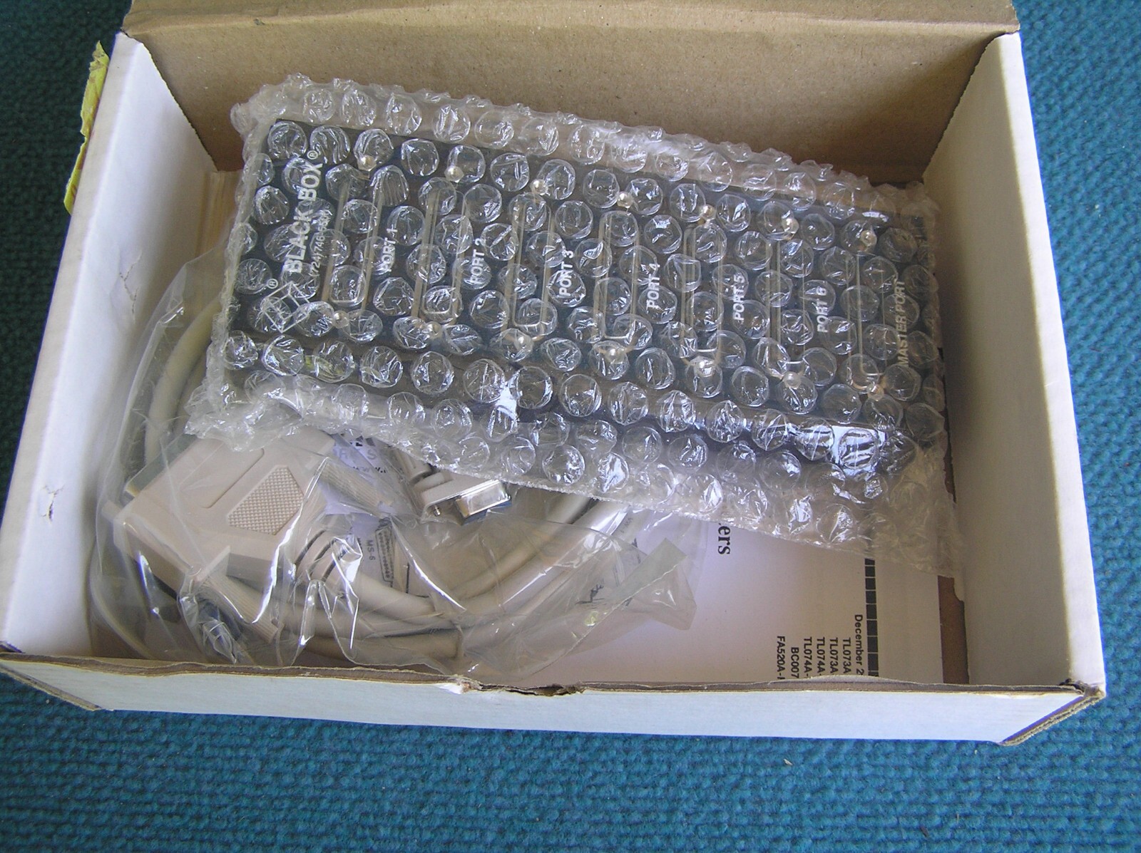BLACK BOX 6-PORT (MS6) MODEM SPLITTER TL074A-R4 MODEM SHARING 6 USERS