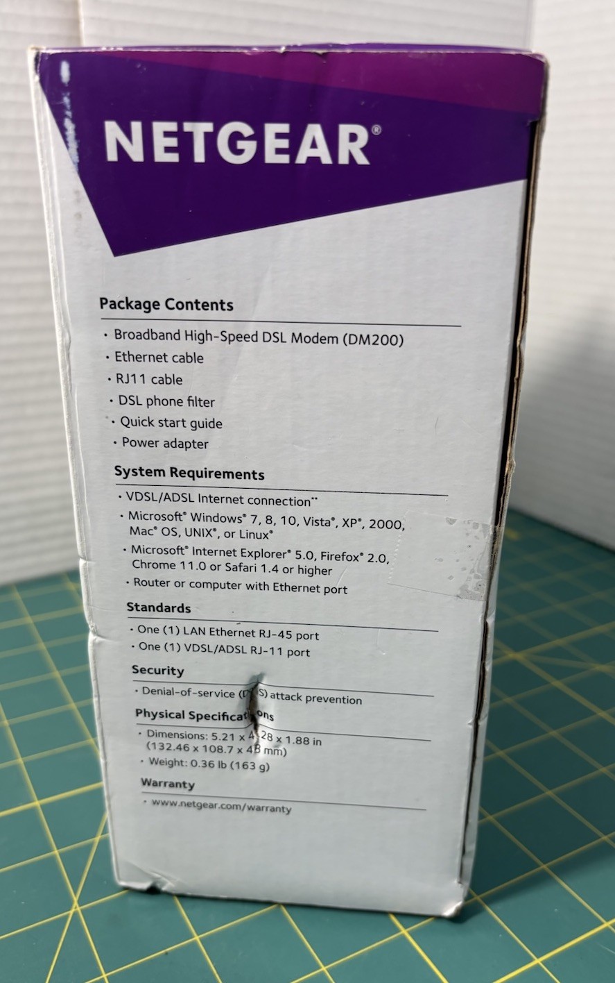 Netgear Broadband High Speed DSL Modem VDSL/ADSL DM200-100NAS NEW Open Box