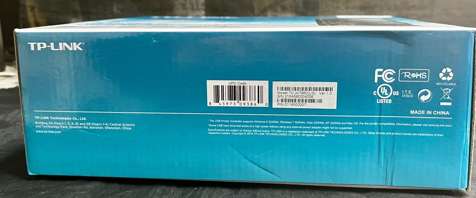 TP-Link TC-W7960 300Mbps Wireless N DOCSIS 3.0 High Speed Cable Modem Router