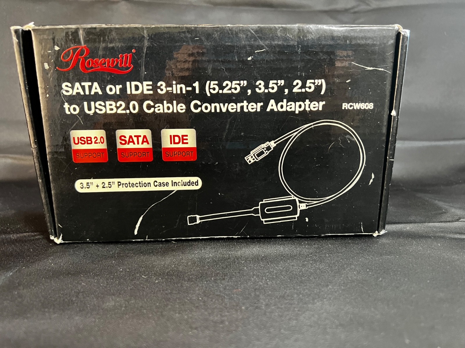 Rosewill SATA IDE 3-in-1 ( 5.25” ,3.5” ,2.5”) to USB2.0 Converter Adapter