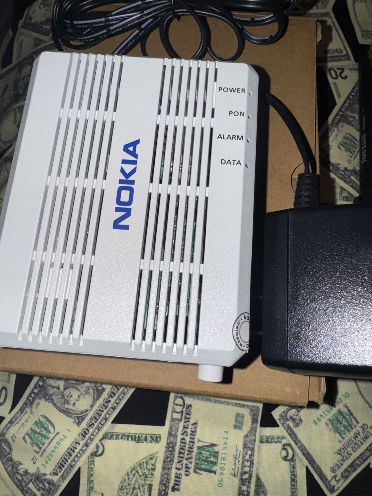 Nokia Intertek Fiber Optix Ethernet Network Terminal ONT MODEM G-010G-A