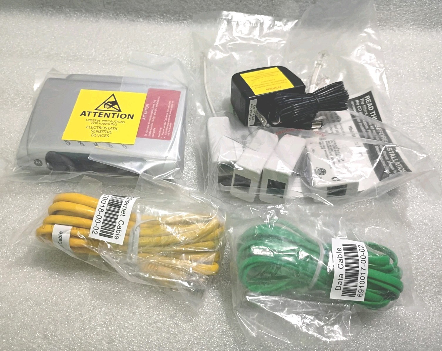 Motorola 2210-02-1006 High Speed Internet DSL Modem, Power Supply Adapter